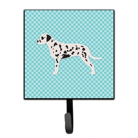 Micasa Dalmatian Checkerboard Blue Leash or Key Holder MI230116